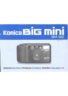 Konica Big Mini BM 311 Z manual. Camera Instructions.